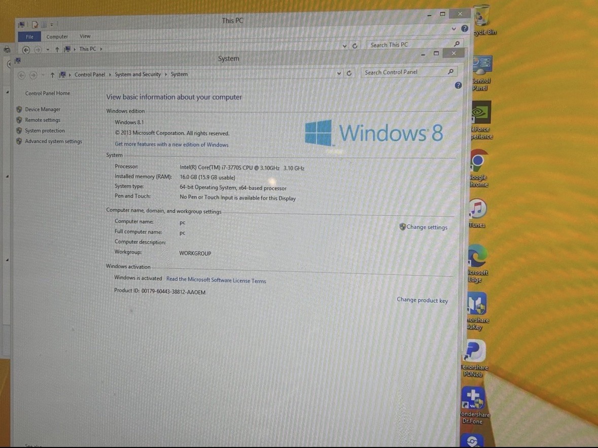 Dell XPS One 2710 27" QHD Touchscreen i7-3770S 8GB 1TB Win11 Pro GT640M WiFi AIO