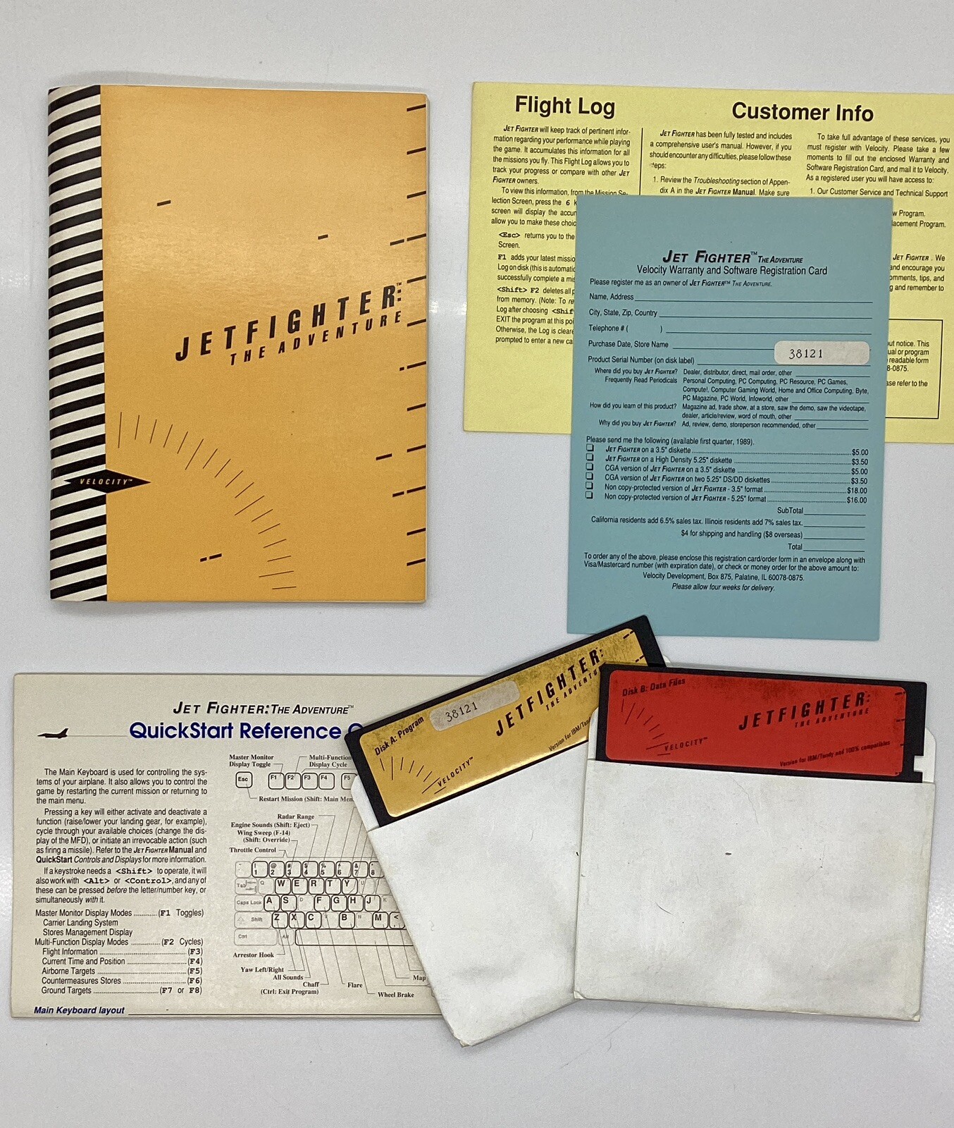 Jetfighter: The Adventure 1988 Velocity IBM PC Game
