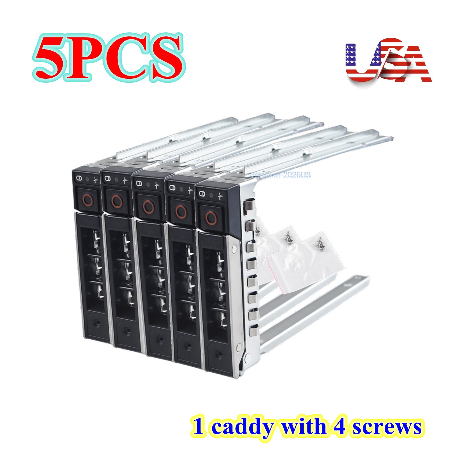 5pcs 2.5in Hard Drive Tray Caddy For Dell R440 R540 R640 R740 R740xd Gen14 DXD9H