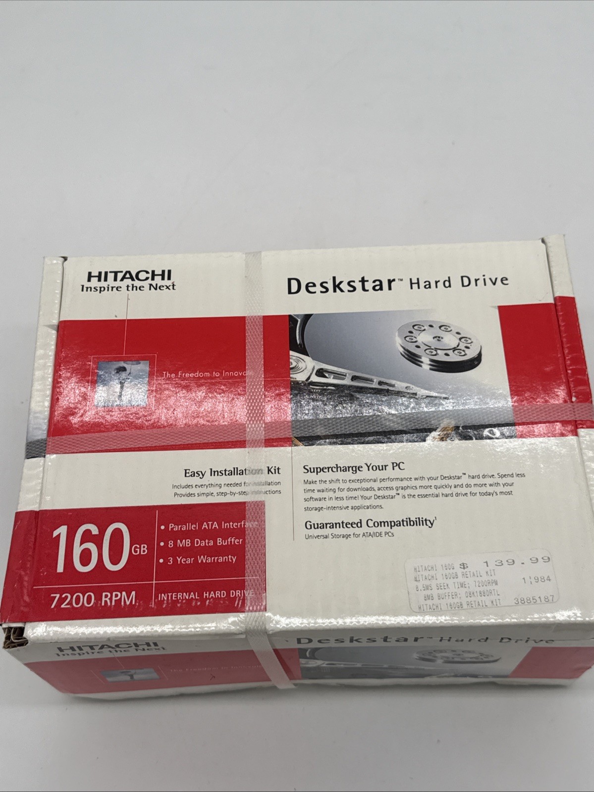 NOS NEW Hitachi Deskstar 160GB Internal Hard Drive HDD HDS722516VLAT80 SEALED