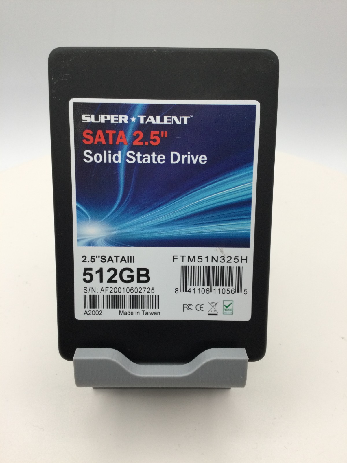 Super Talent 512GB FTM51N325H SATA III 2.5" Solid State Drive Wiped & Working