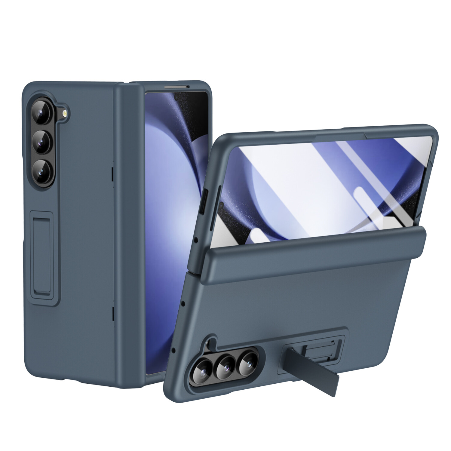 HOT For Samsung Galaxy Z Fold 5/4 Hidden Stand Hinge Luxury Slim Case Cover