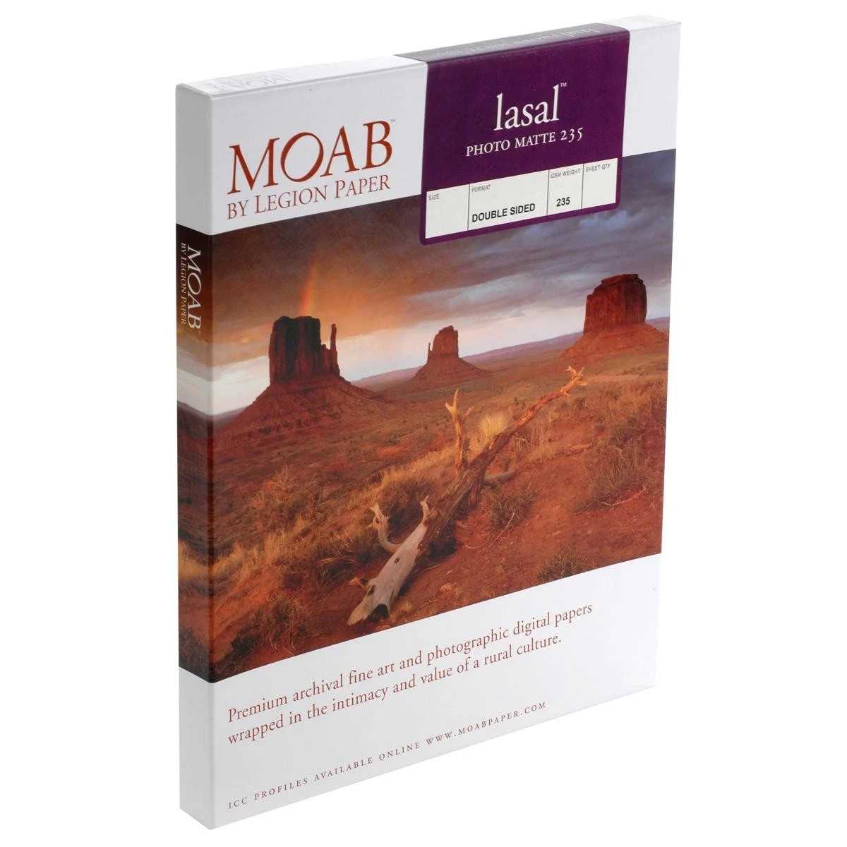 Moab Lasal Matte Photo Paper (4x6 ), 50 Sheets Double-Sided