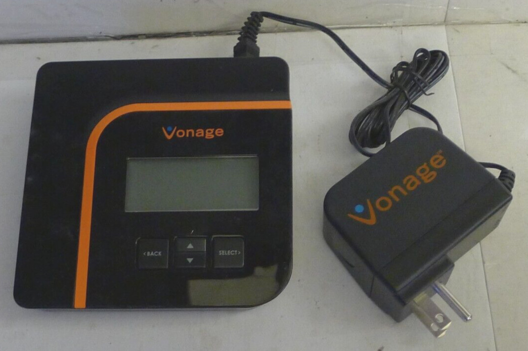 Vonage VOIP VDV21-VD V-Portal Digital Telephone Adapter +Power Supply -TESTED