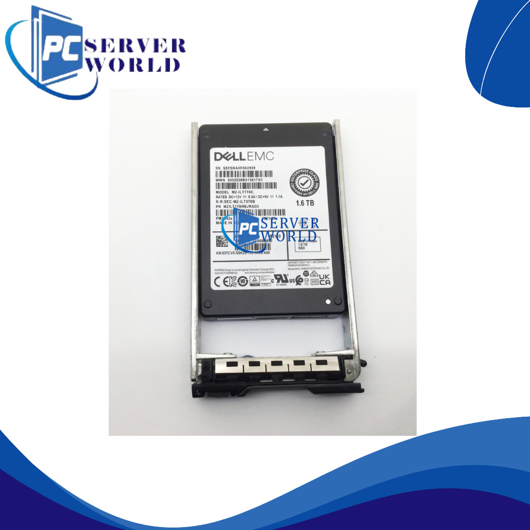 3TCV6 DELL EMC 1.6TB 12GBPS 2.5" MU SAS SOLID STATE DRIVE 03TCV6 MZ-ILT1T6C