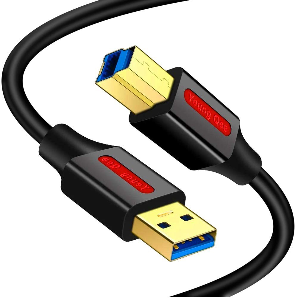 USB 3.0 Cable A Male to B Male 20 ftSuperspeed USB 3.0 A to B Male Cable Comp...