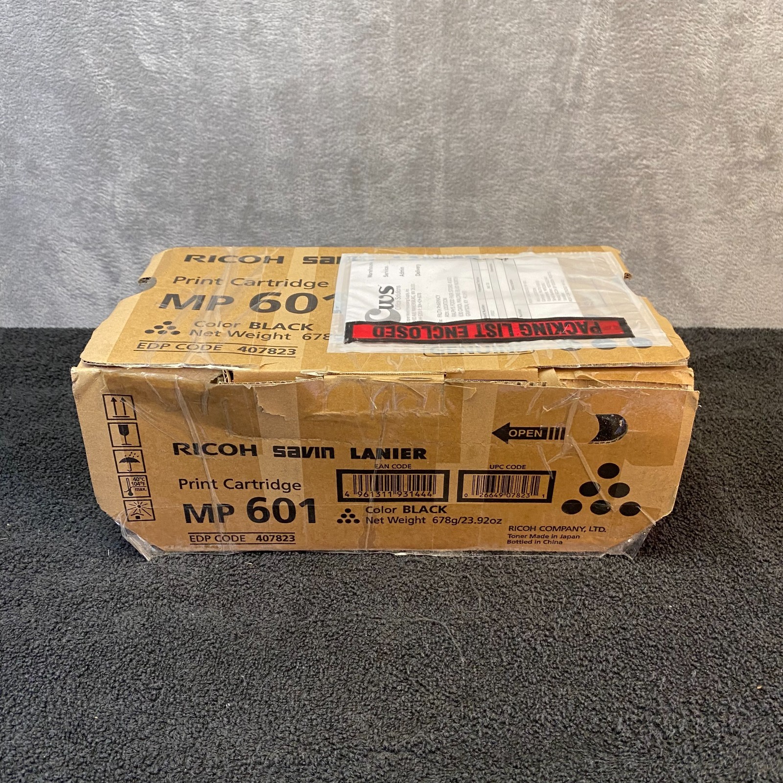 Genuine Ricoh Savin Lanier MP 601 Black Print Cartridge EDP 407823 OEM Toner