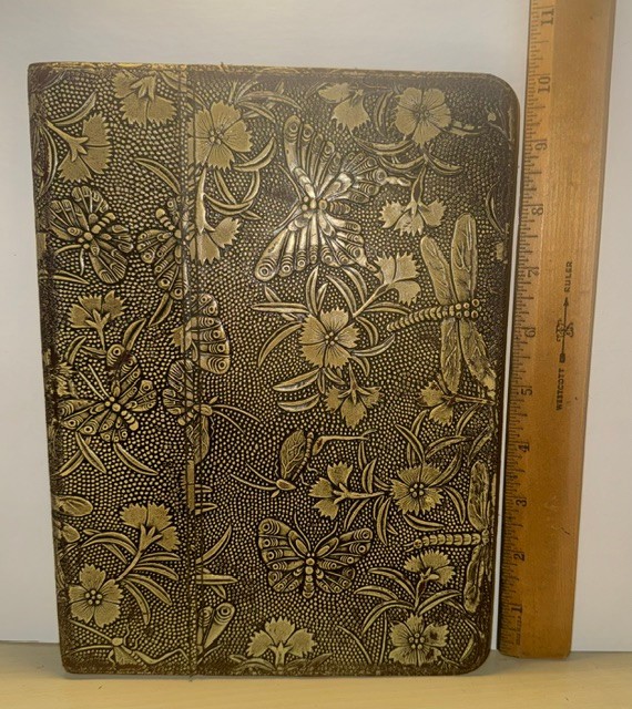 Gexmil Genuine Leather Folio Case Ipad 10.9" Ipad Air 4th Gen Butterfly Pattern