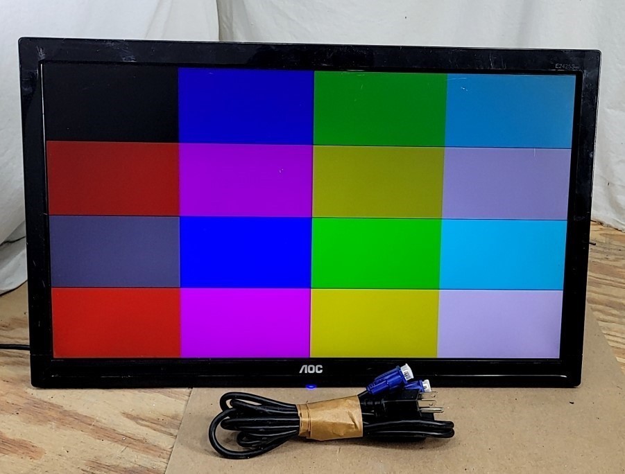 AOC E2425Swd 236LM00020 LCD Monitor 24" VGA DVI GRADE B SEE NOTES