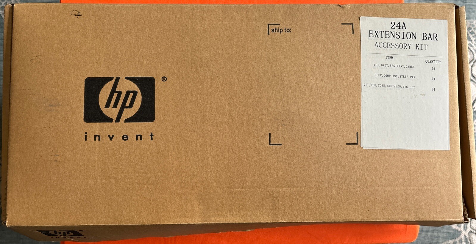 Hp 24A Unused Extension Bar Accessory Kit