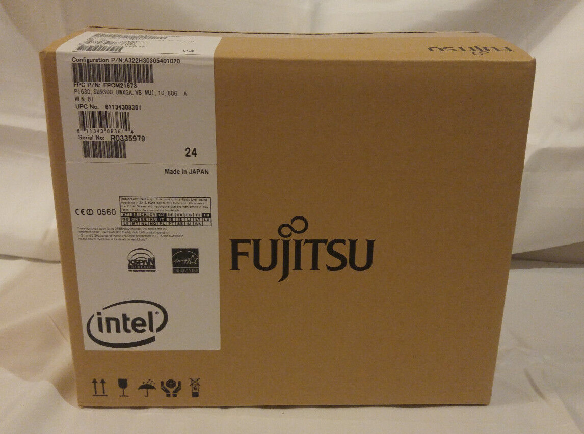 New Old Stock Vintage Fujitsu Lifebook P1630 UMPC Laptop Retro Computer