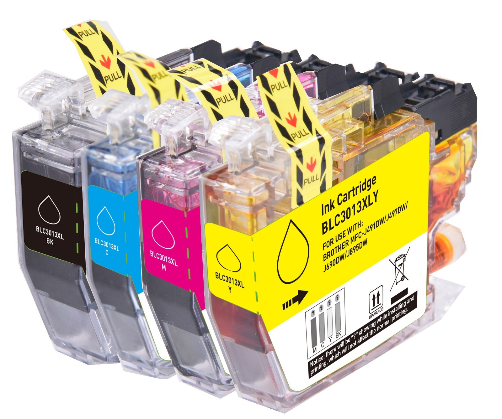 4P Printer Ink Compatible with Brother LC3013 MFC-J497DW MFC-J690DW MFC-J895DW