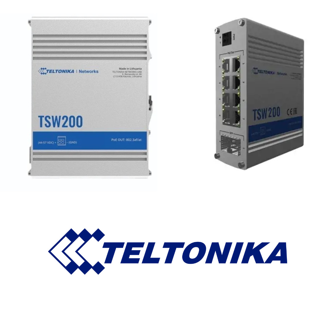 Teltonika TSW200000010 Model TSW200 Industrial Unmanaged POE+ Switch, 8X PoE ...