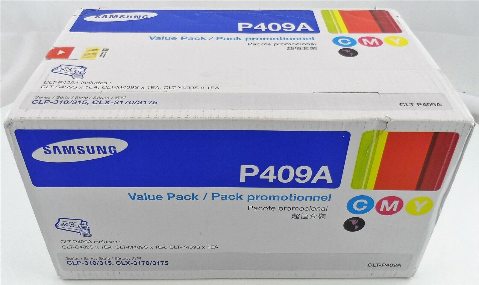 Samsung P409A Value Pack Toner Set New in Sealed Box