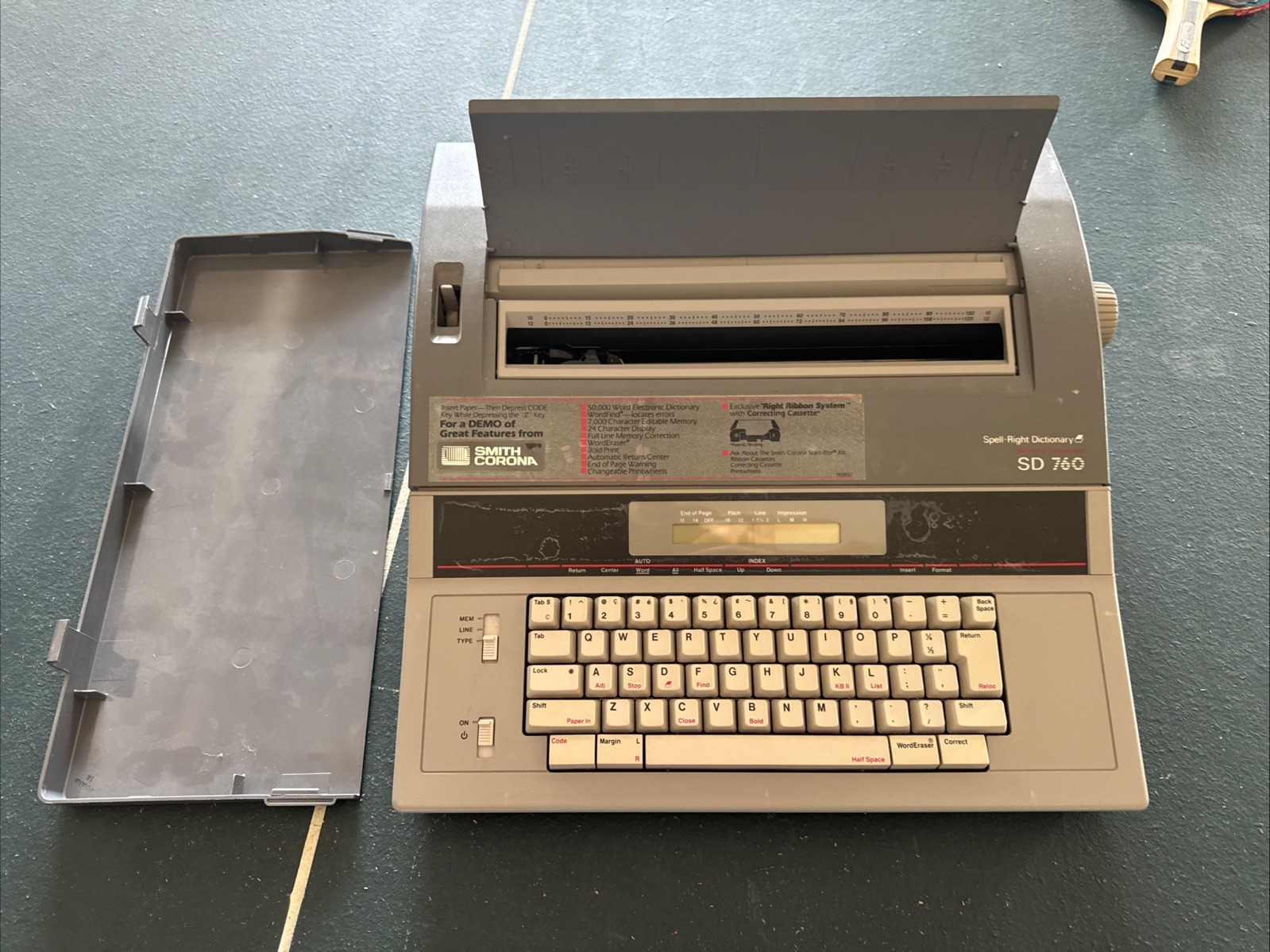 Smith Corona SD760 SD 760 Spell Right Electronic Typewriter 