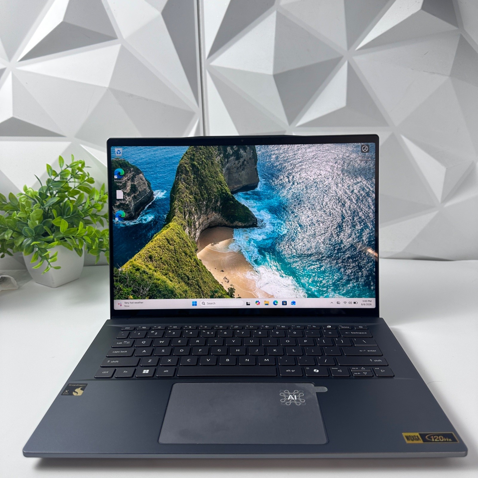 Acer Swift 14 AI Laptop, 14.5" 2.5K Touch, Snapdragon X Plus, 16GB, 512GB SSD