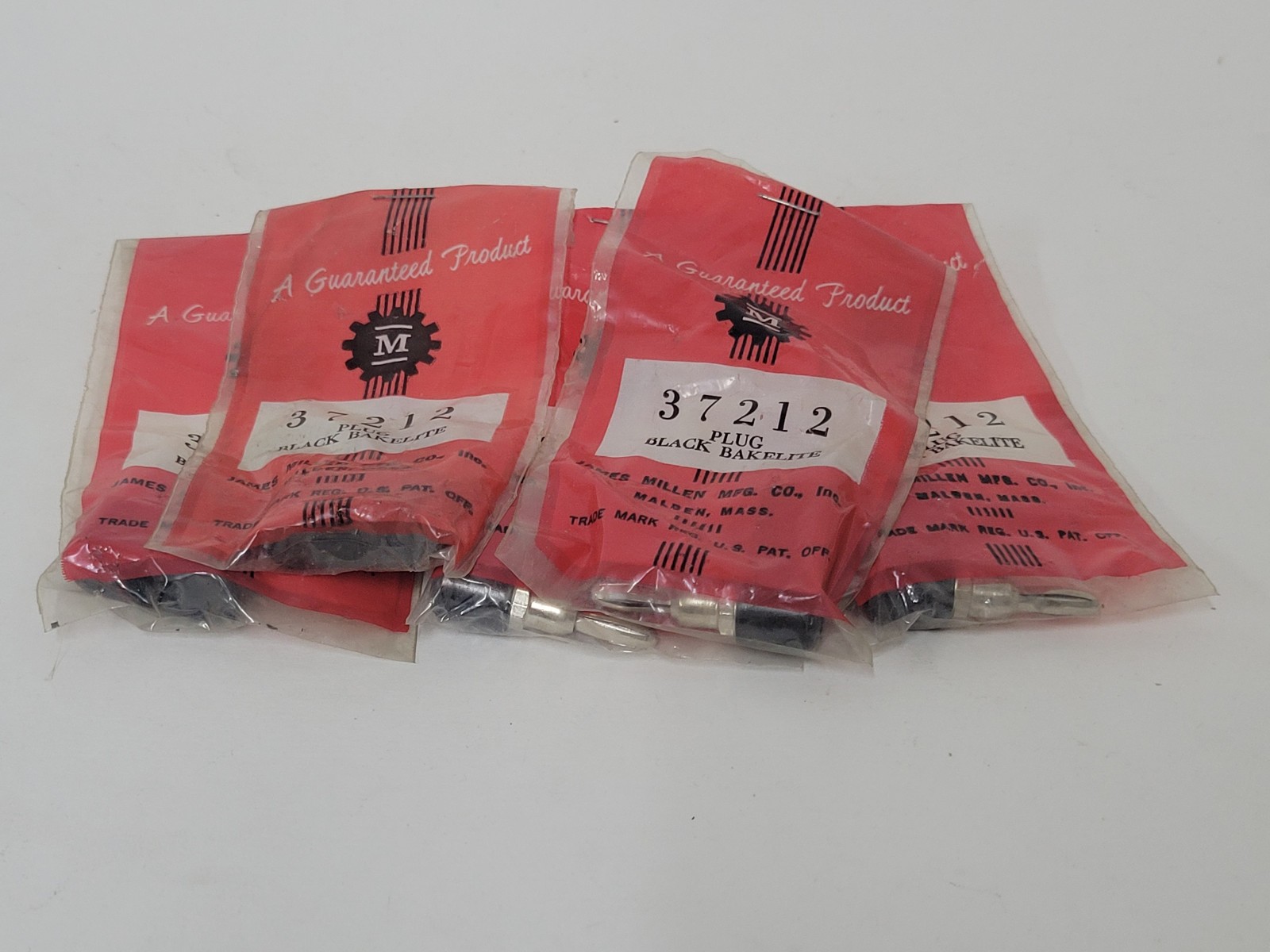5X Millen 37212 dual banana plugs - new old stock - excellent condition - read