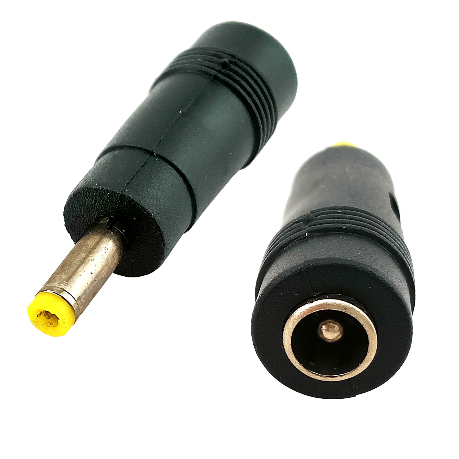 2pcs 4.0x1.7mm Male to 5.5x2.1mm Female DC Port Converter Adapter Plug Connector