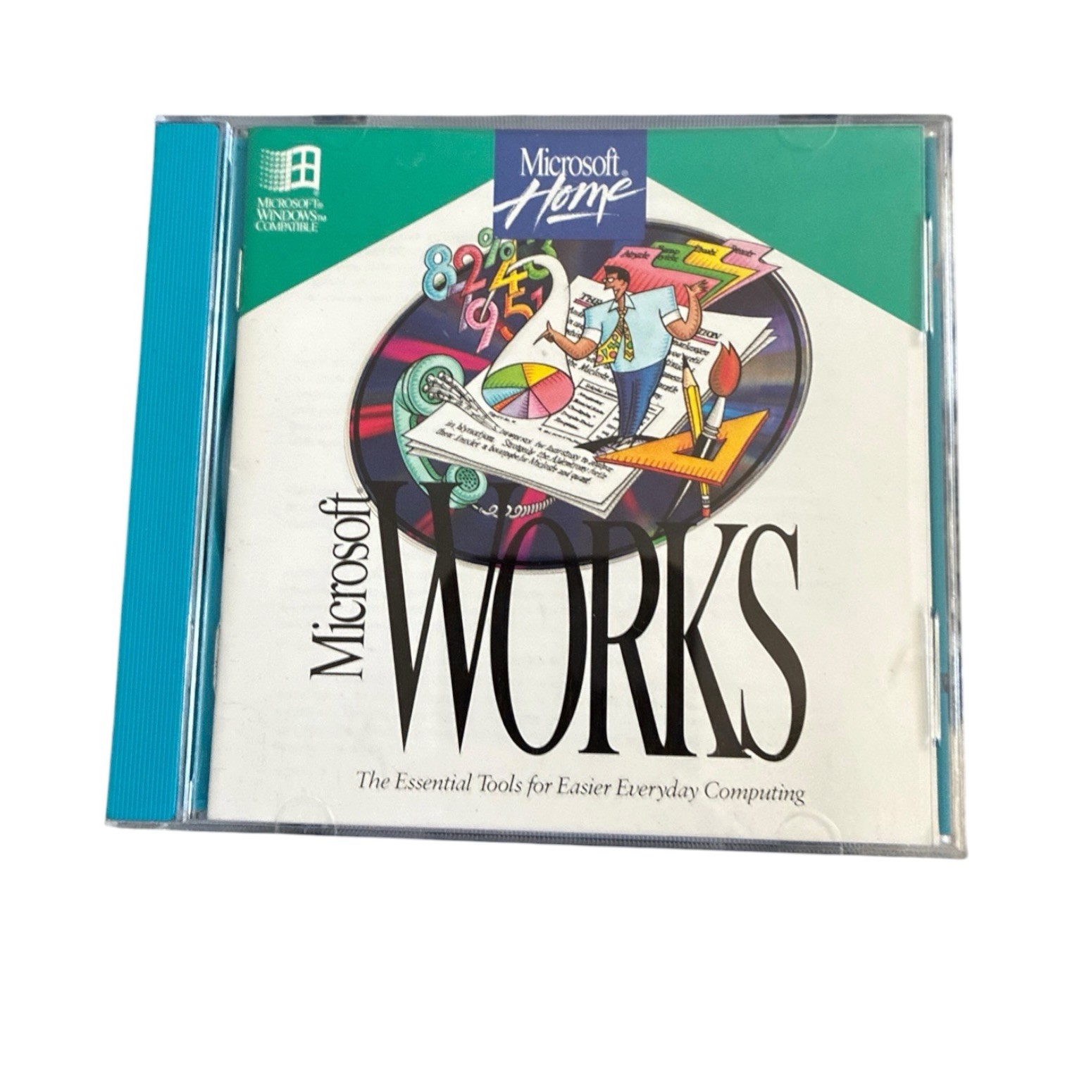 Microsoft Home Microsoft Works 1993 CD-ROM Excellent Condition Windows