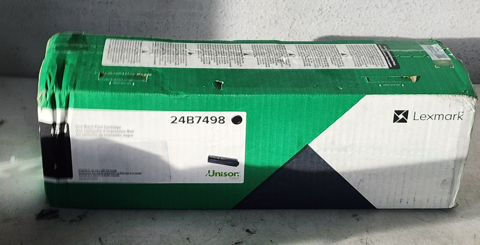 Lexmark 24B7498 Black Toner Cartridge Genuine New Sealed Box