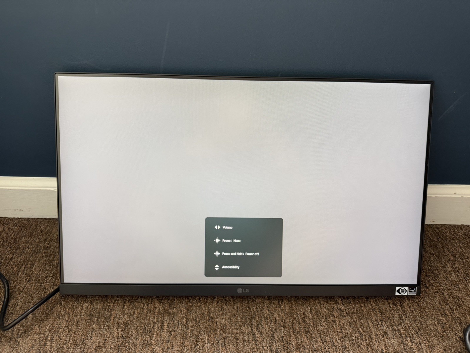 LG 24BA550-B 24" Monitor - Tested. No stand 
