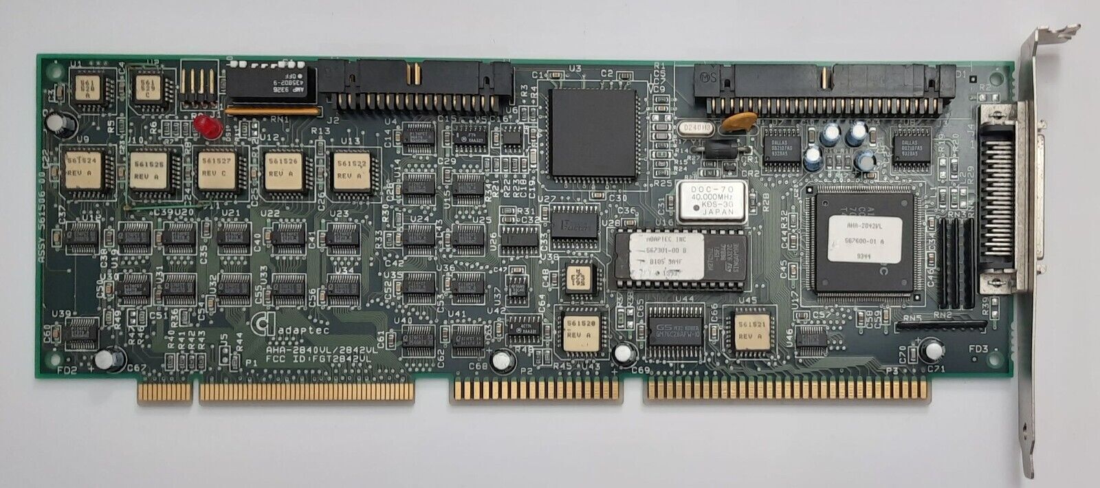 adaptec AHA-2842VL SCSI Floppy VLB Controller (1993, Retro)