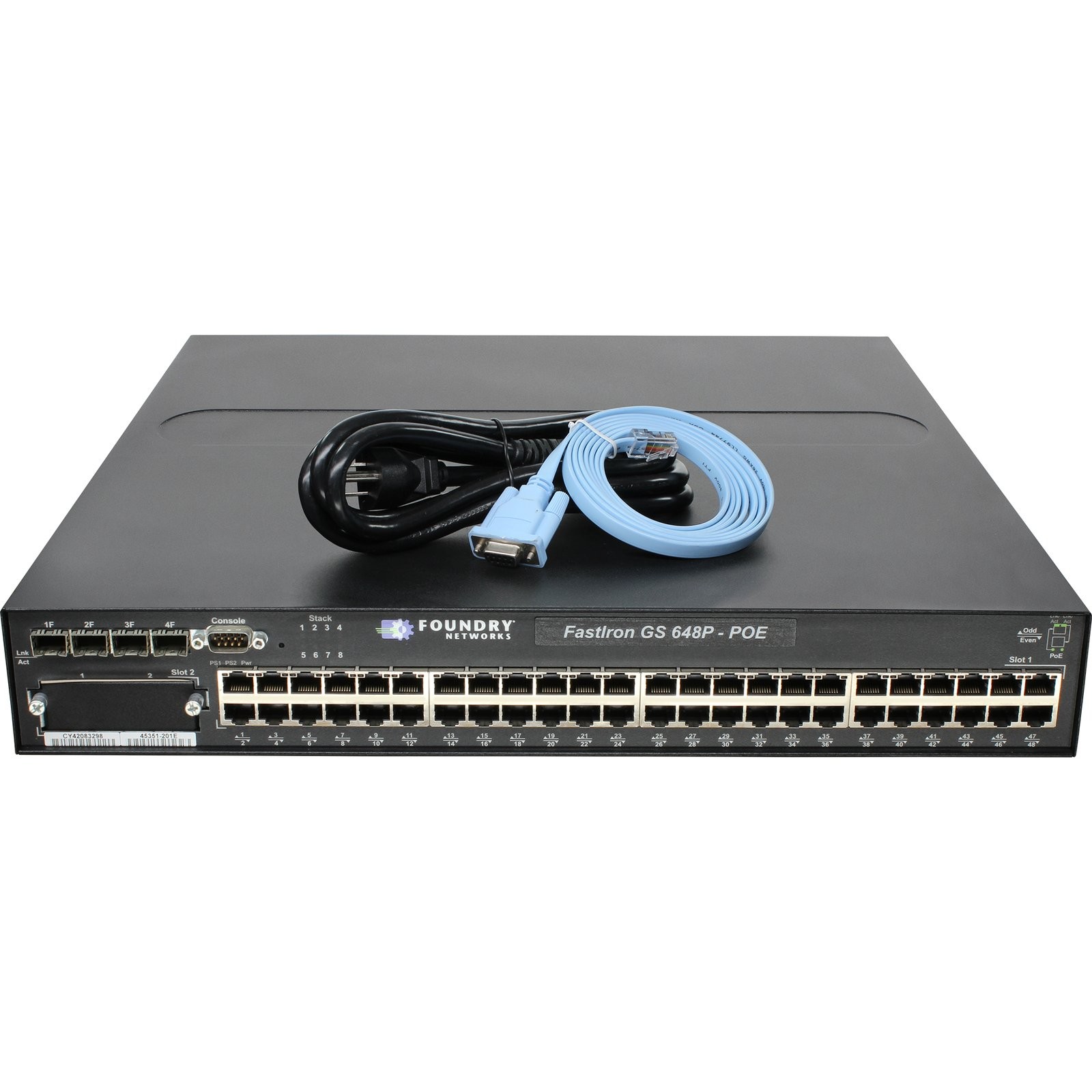 Foundry Networks FastIron FGS648P 48P 1GbE PoE Switch