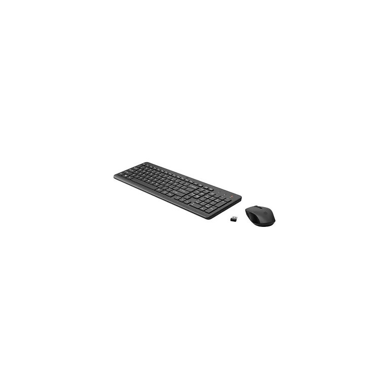 HP 330 Wireless Ergonomic Keyboard and Optical Mouse Combo, Black (2V9E6AA#ABL)