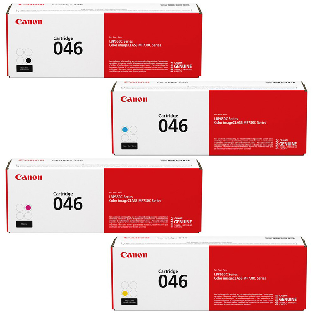 Canon 046 Toner Cartridge Set ( Cyan, Magenta, Yellow, Black )