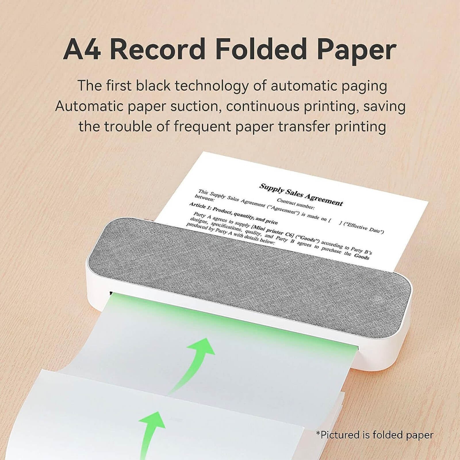 2 Roll A4 Thermal Printer Paper 210xDia 30mm Refill Print Paper for Sketches