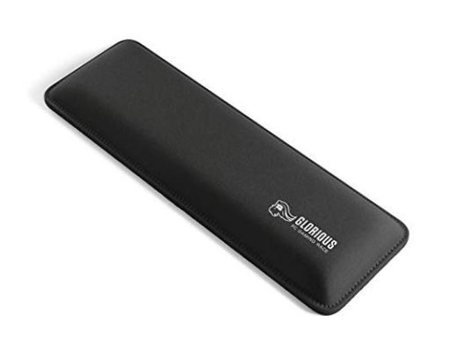 Black 12x4x1 Inch Keyboard Wrist Rest - Compact 25mm