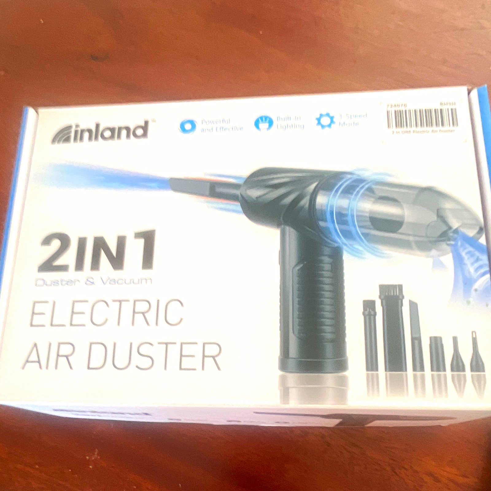 Inland 2-in-1 Electric Air Duster Duster & Vacuum All-Purpose MPN 29070