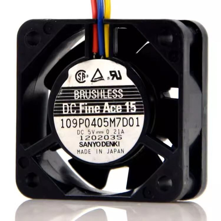 SANYO 109P0405M7D01 4015 DC5V 0.21A 4CM 3-Wire Cooling Fan