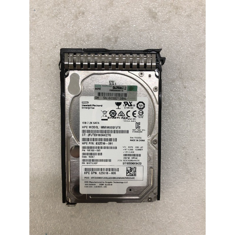656108-001 MM1000GFJTE 832510-001 625618-006 1T SATA Hard Drive