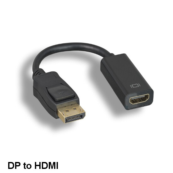 KNTK DisplayPort 1.2 to HDMI 1.3 Adapter w/ Latch 1080P for PC MAC HDTV Monitor