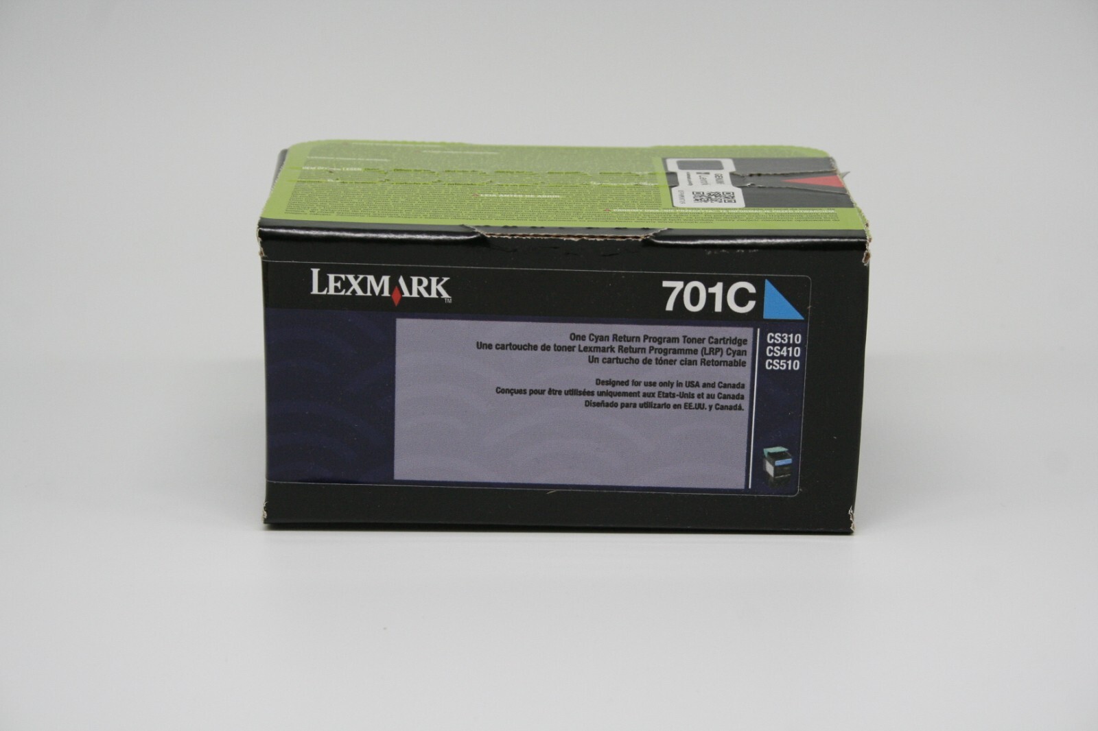 Genuine Lexmark 70C10C0 Toner (LEX-701C),  Cyan (LEX70C10C0) CS310, CS410, CS510