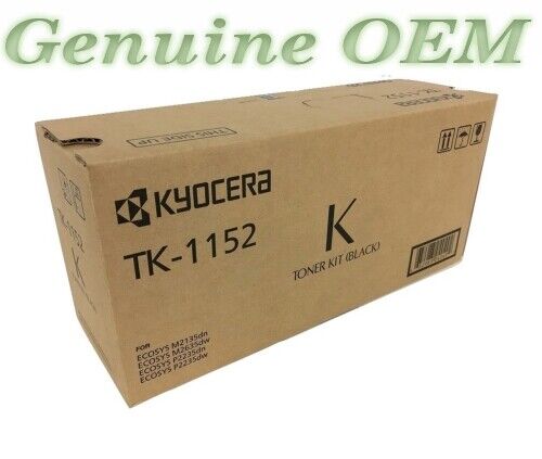 1T02RV0US0/TK1152,TK-1152 Original OEM Kyocera Toner, Black Genuine Sealed