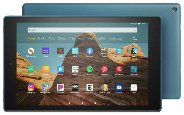 Amazon Fire HD 10 9th Generation 64GB, Wi-Fi 10.1in, Twilight Blue- ad supported