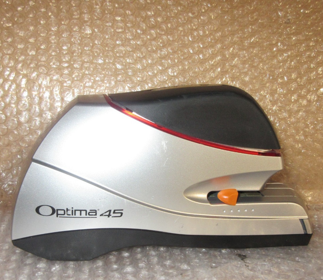 Swingline Optima 45 Electric Stapler - 45 Sheets Capacity - Silver-NO ADAPTER