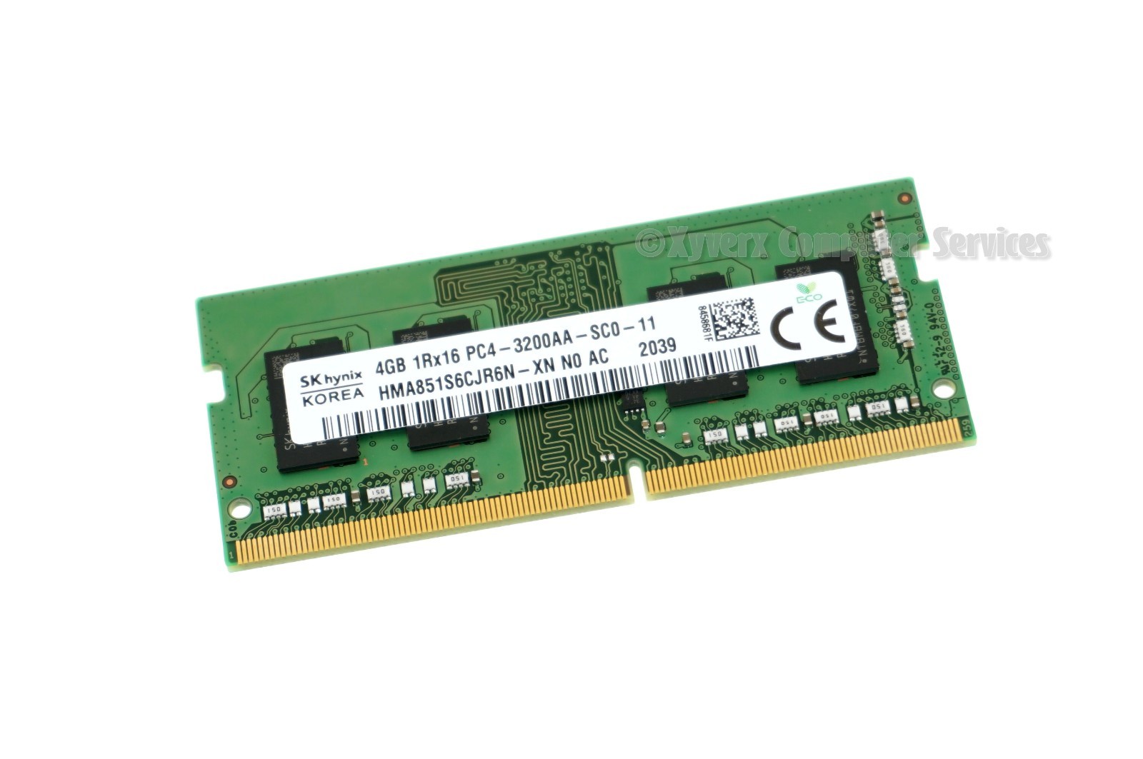 HMA851S6CJR6N-XN GENUINE HYNIX LAPTOP MEMORY 4GB 1RX16 PC4-3200AA-SC0-11 (CA63)