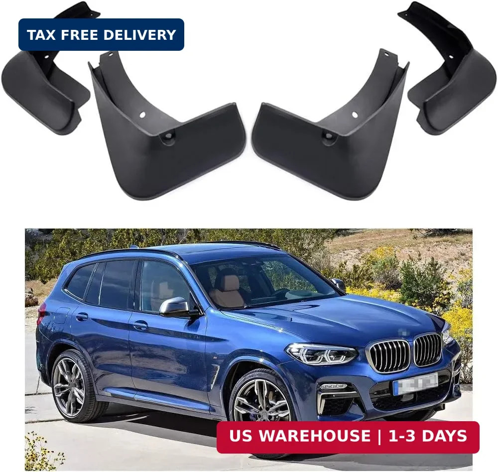 Car Mudguard Fender Mud Flaps Splash Guard Compatible with 2018-2024 BMW X3 30i