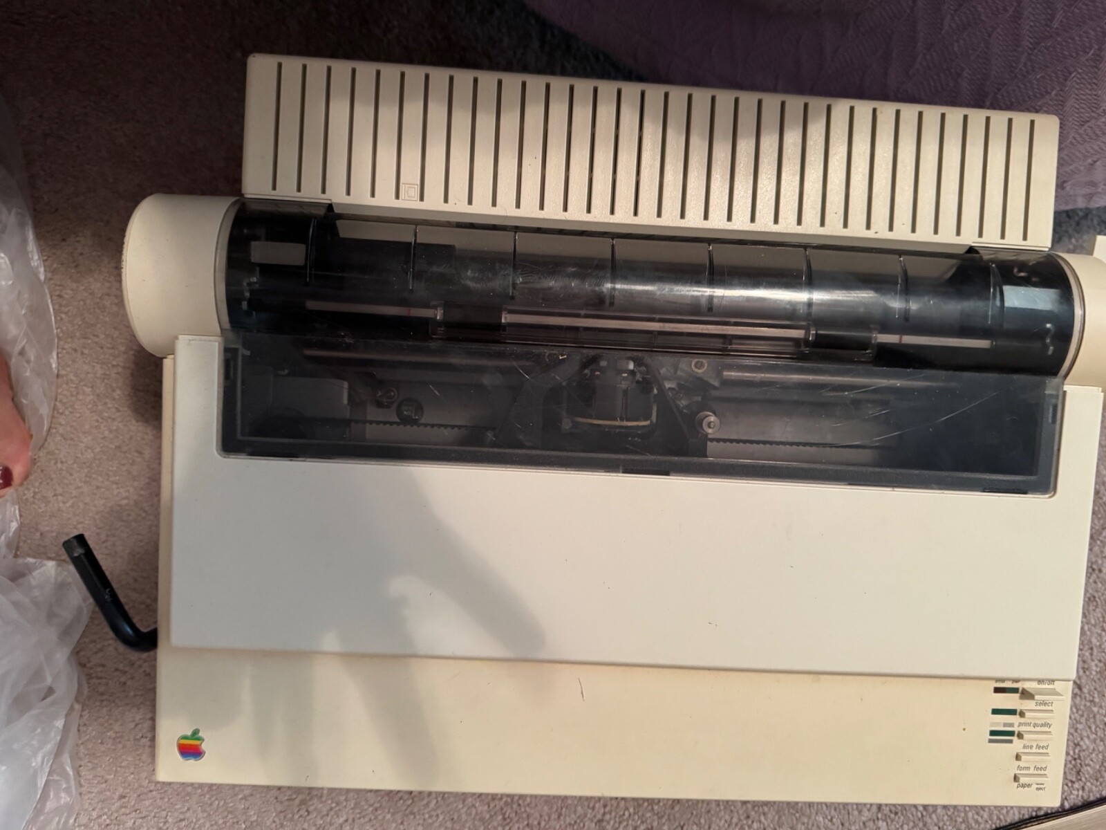 Vintage Apple IIc 2c Computer With Monitor & Printer