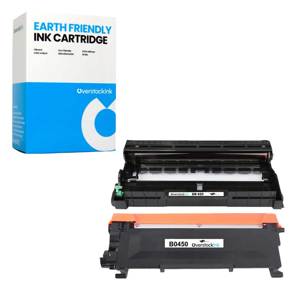 OSI 2PK Compatible TN450 Toner Cartridge and DR420 Drum fits Brother DCP-7060D