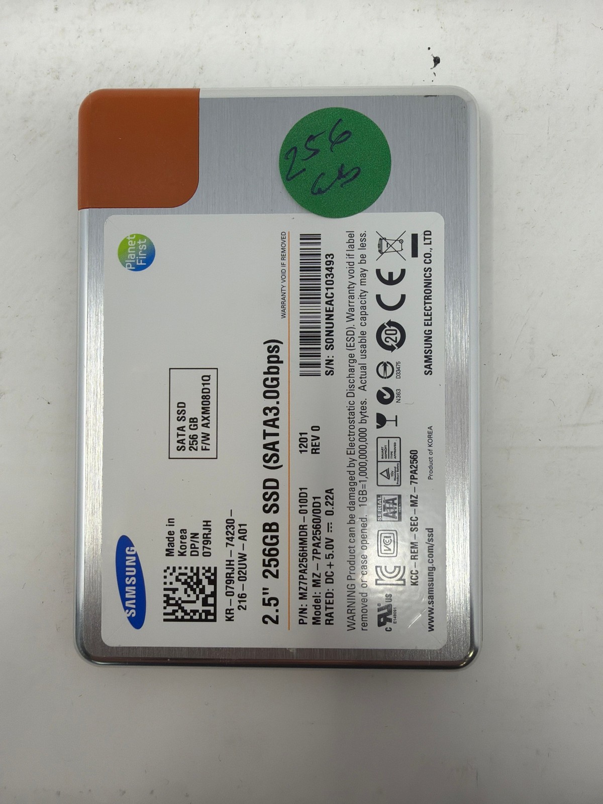 Samsung MZ-7PA2560/0D1 256GB SATA Grade B