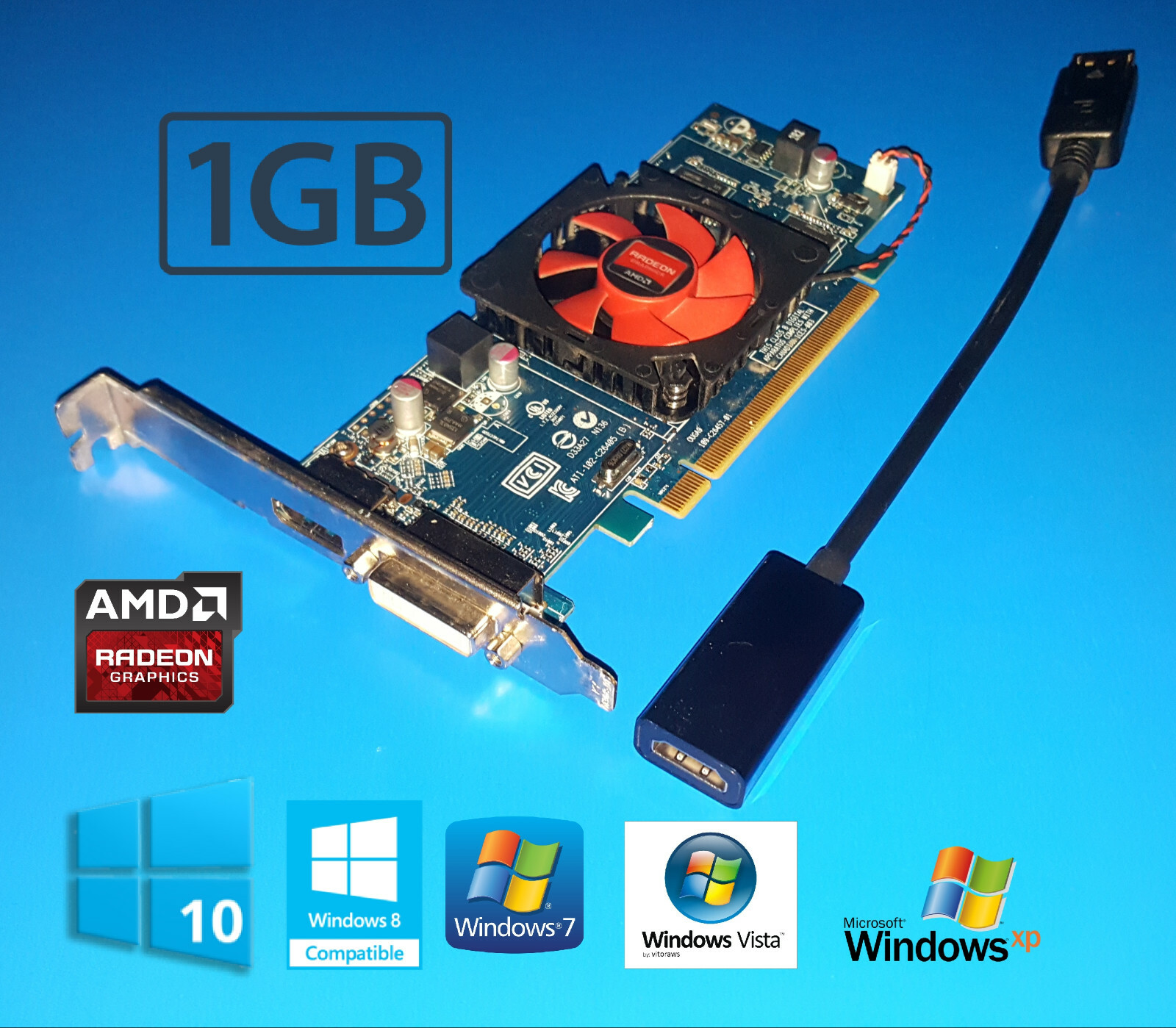 HP Compaq Presario SR1020Z SR1030Z SR1601NX SR1602HM 1GB Video Graphics Card 