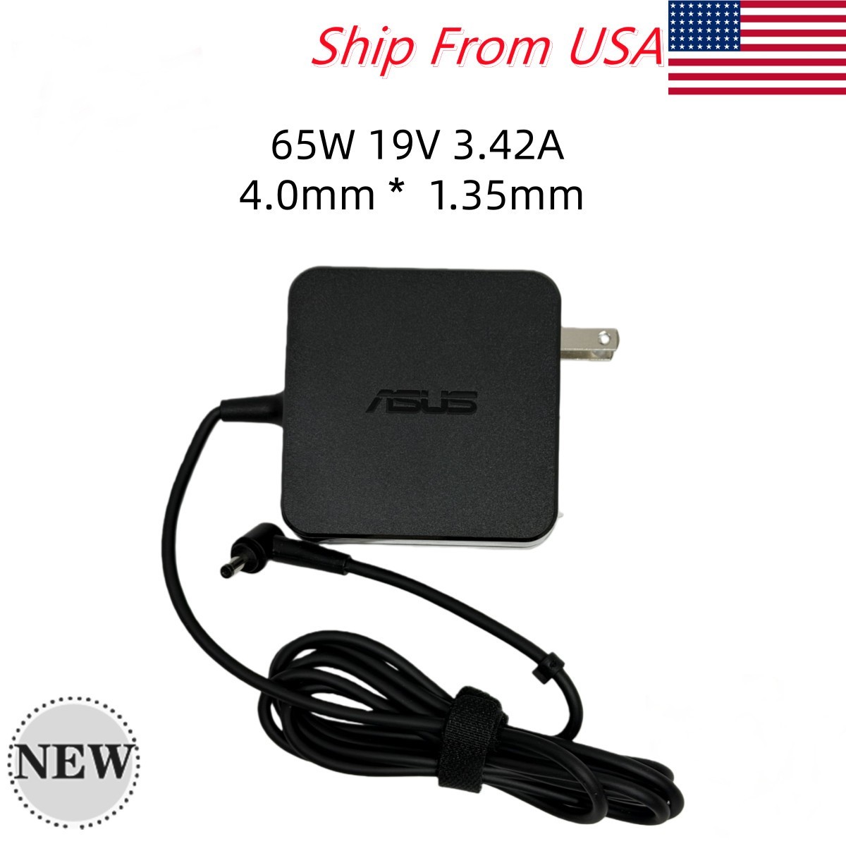 NEW OEM 65W 19V 3.42A Adapter Laptop Charger For ASUS VivoBook X202 4.0*1.35mm