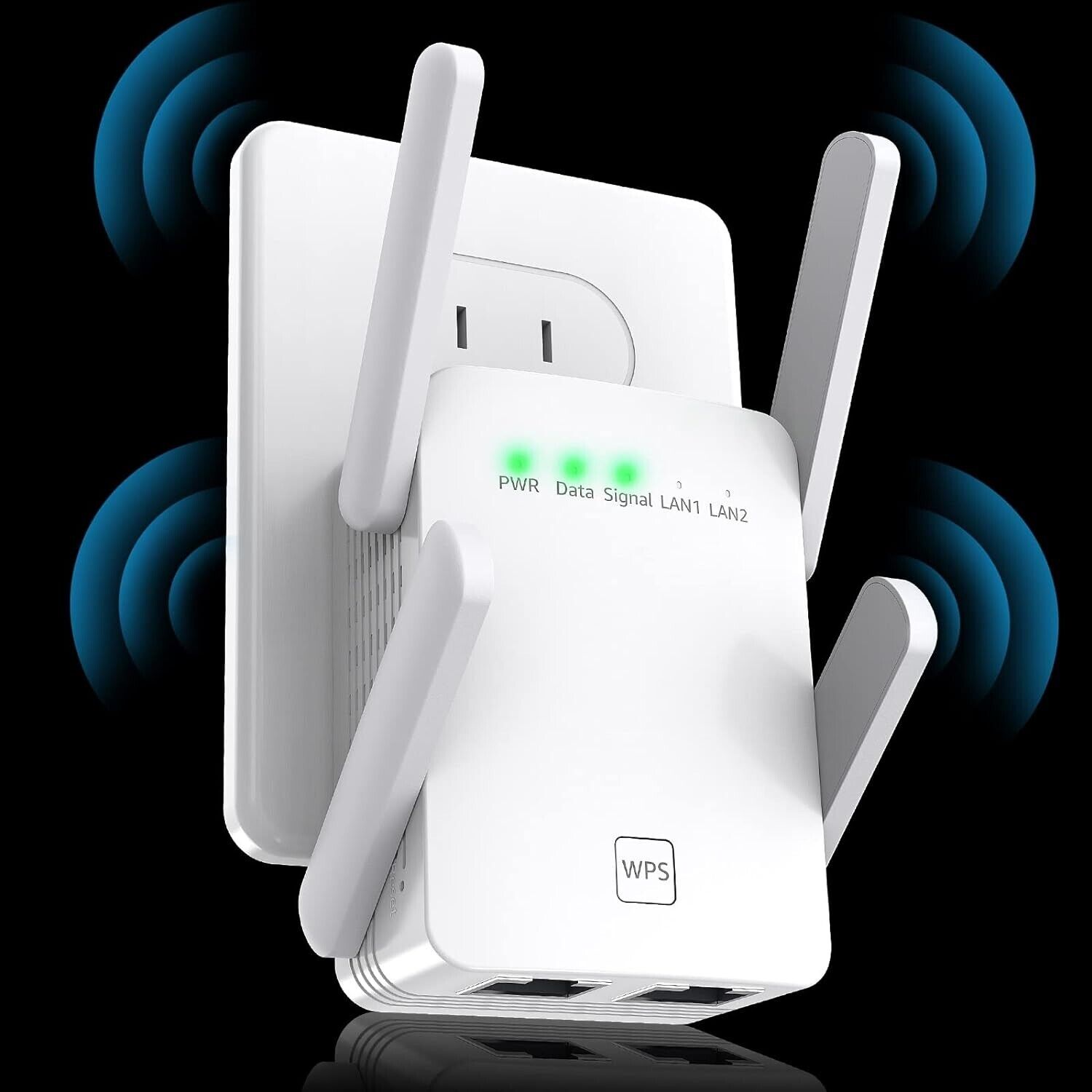 WiFi Extenders Signal Booster up to 8470Sq.ft Repeater Ethernet Port 2.4GHz