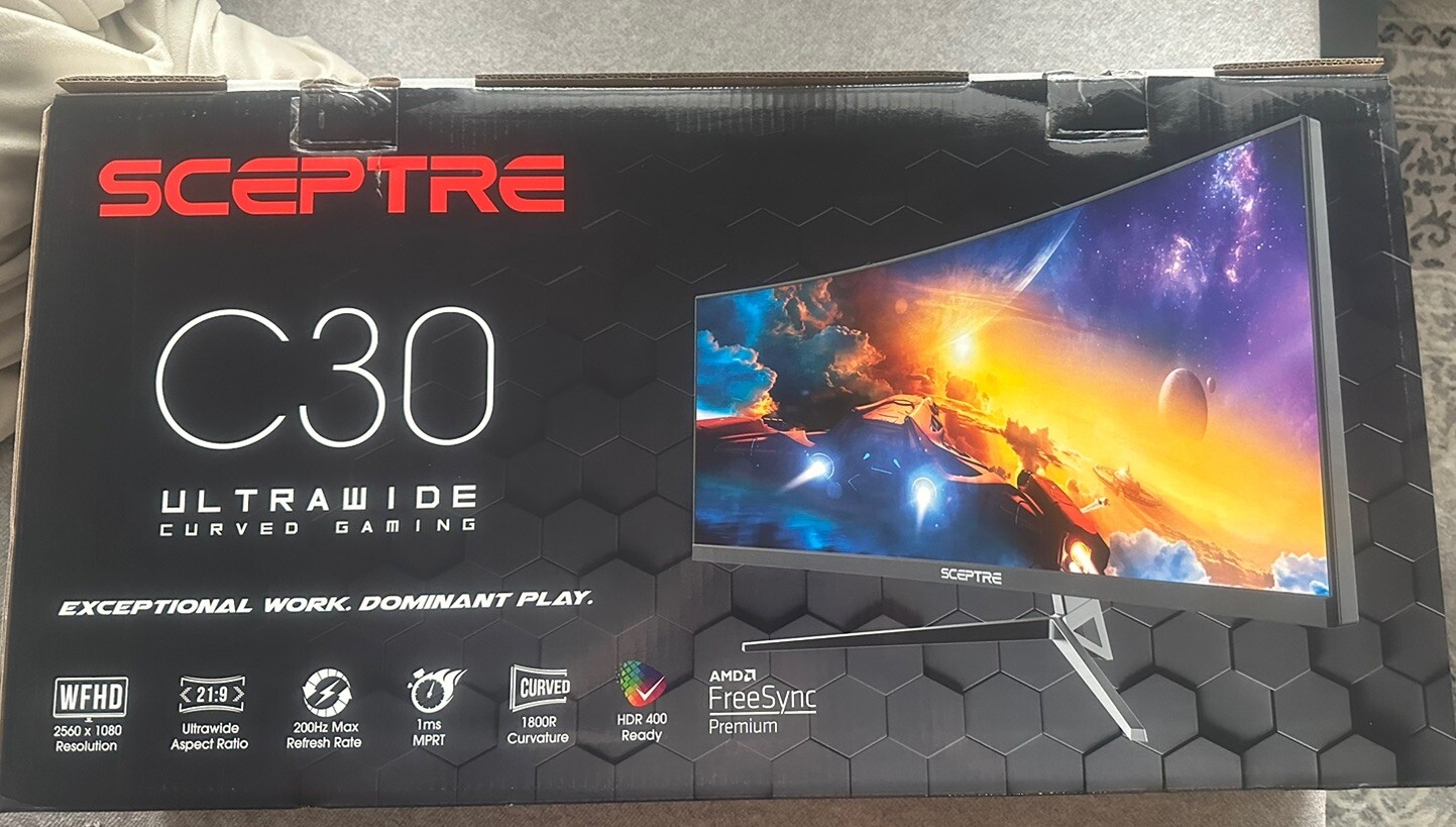 Sceptre 30-inch Curved Gaming Monitor 21:9 2560x1080 Ultra Wide
