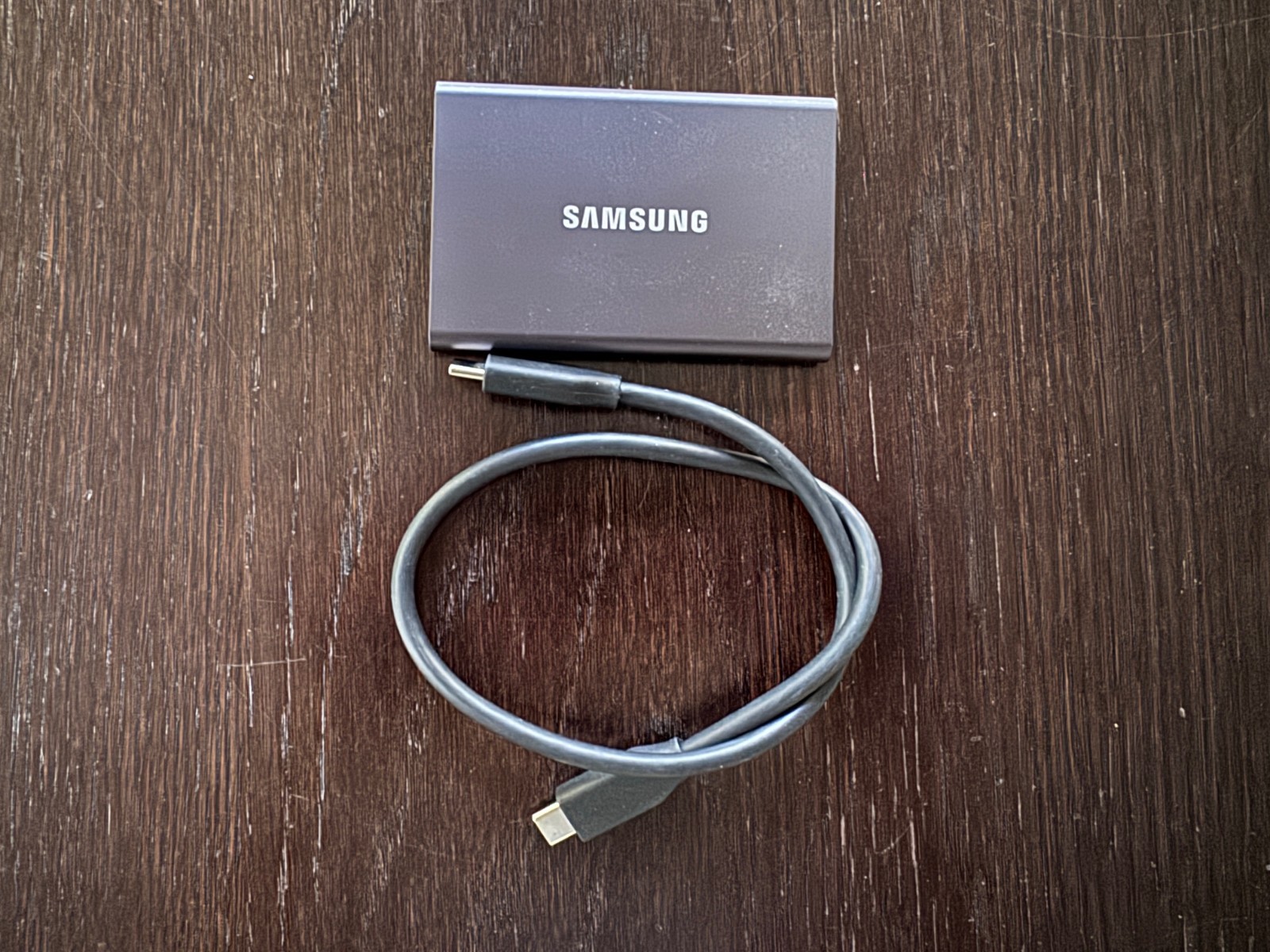 Samsung T7 Portable SSD 4TB USB 3.2 Gen 2 MU-PC4T0T - with USB-C Cable