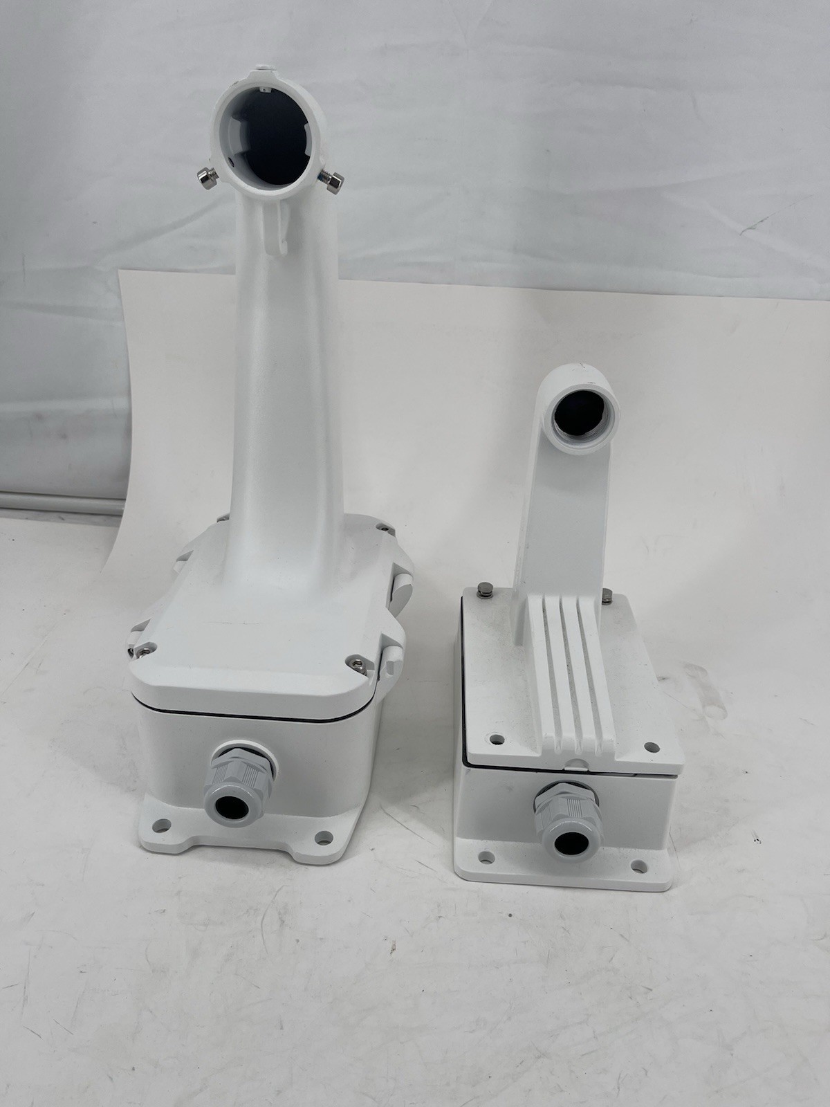 Lot of 2 Hikvision  Wall Mount Brackets Long Short White